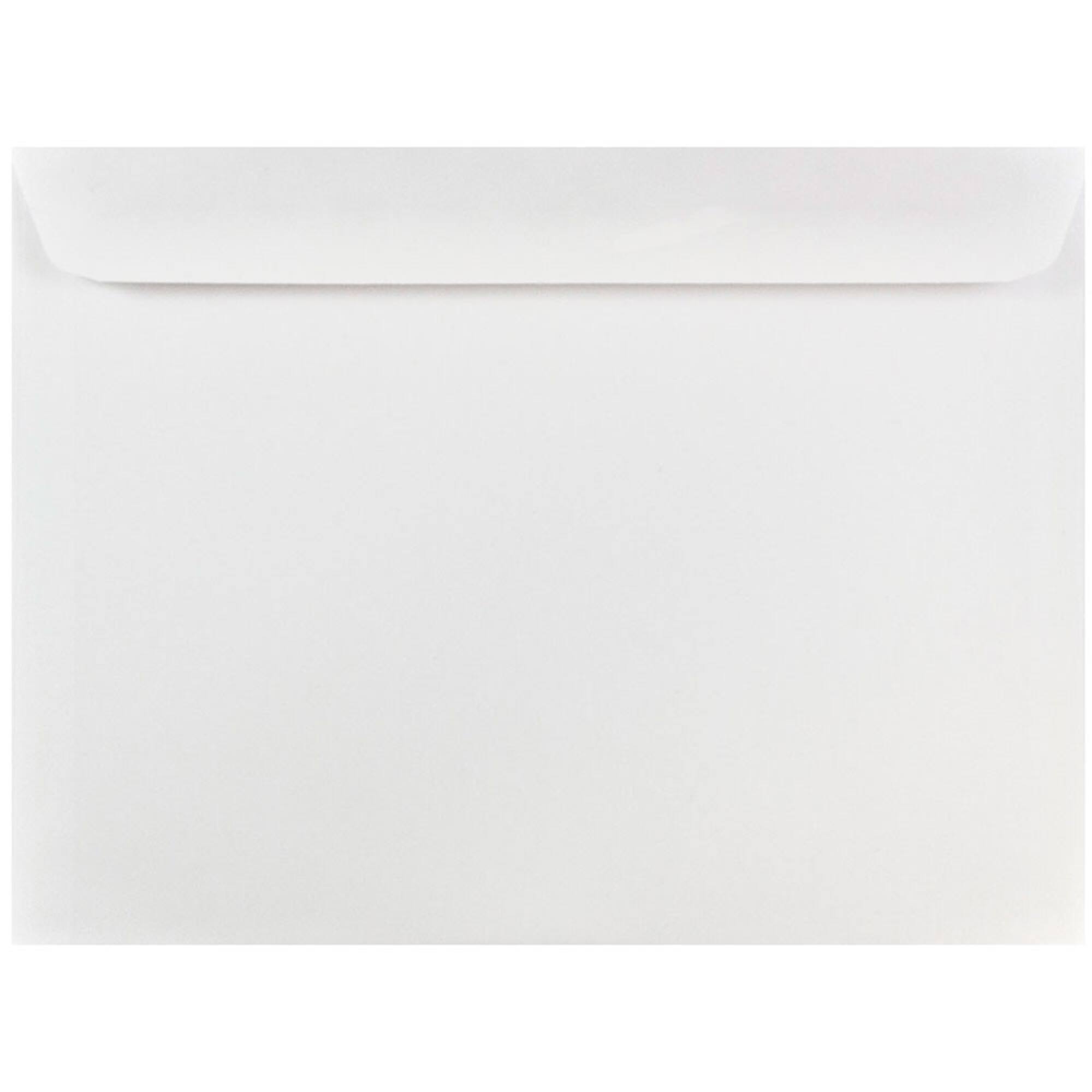 JAM Paper 8.75" x 11.5" White Booklet Commercial Envelopes, 50ct.